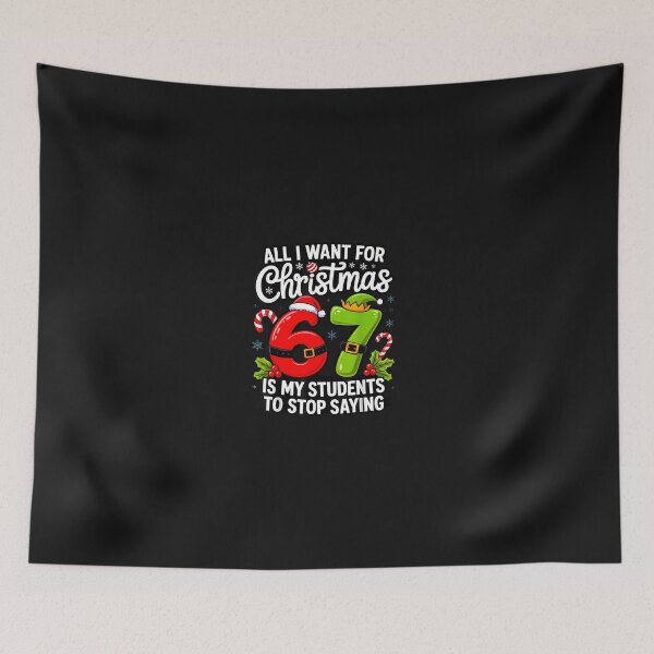 Item preview, Funny Teacher Christmas 6 7 Meme Students Saying Six Seven  designed and sold by cawtoon.