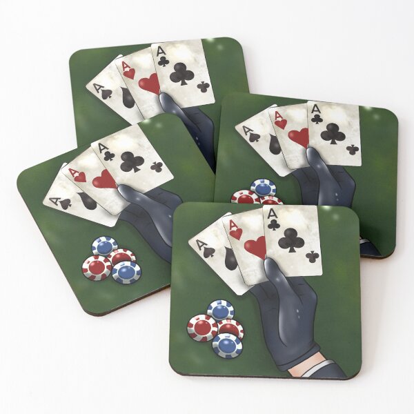 Item preview, Kaz gambling with cards designed and sold by RavenAMarie .