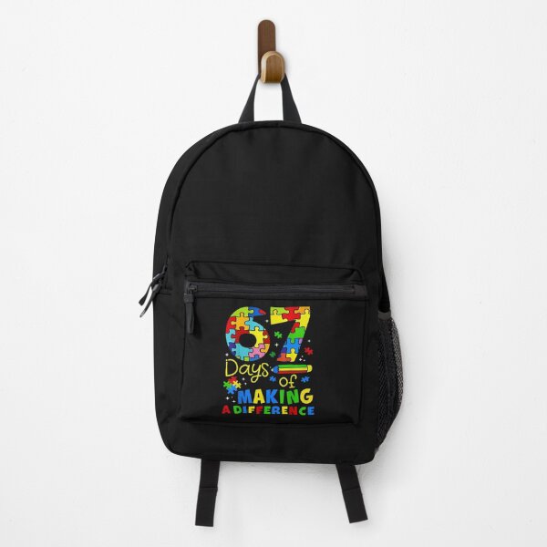 Item preview, 67 Days Of Making A Difference Funny Teacher Student Autism designed and sold by cawtoon.