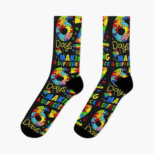Item preview, 67 Days Of Making A Difference Funny Teacher Student Autism designed and sold by cawtoon.