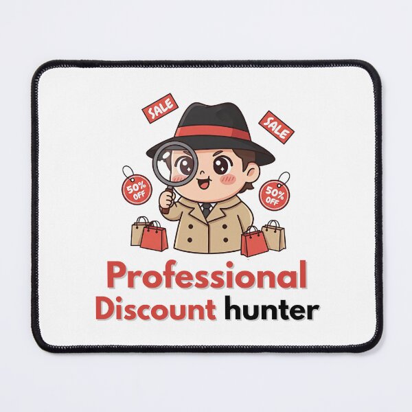 Item preview, Professional Discount Hunter Cute Black Friday designed and sold by Pixelmap.