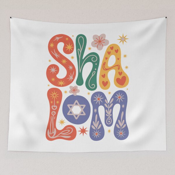 Item preview, Shalom Jewish Peace Hanukkah Star Of David Hello designed and sold by PunkNation-Arts.