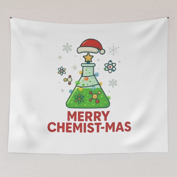 Item preview, Merry Chemist-Mas T-Shirt & Sweatshirt  Funny Science Christmas Gift for Chemists Teachers Students  Holiday Lab Apparel designed and sold by ZyxDes.