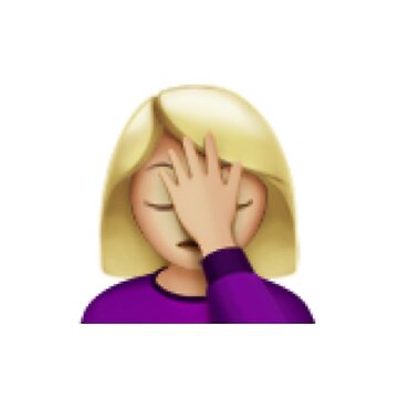 Artwork thumbnail, Facepalm- blonde emoji by ReaganKinman