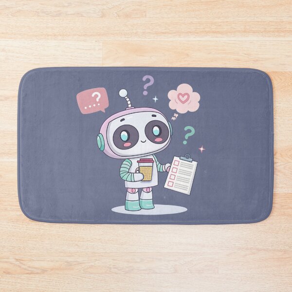 Item preview, Cute confused robot designed and sold by Neural-canvas.