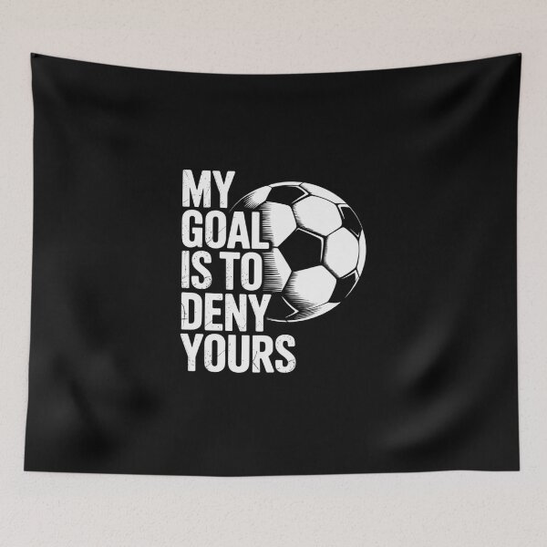 Item preview, My Goal Is To Deny Yours Soccer Goalie Distressed Goalkeeper designed and sold by MicanCuteStore.