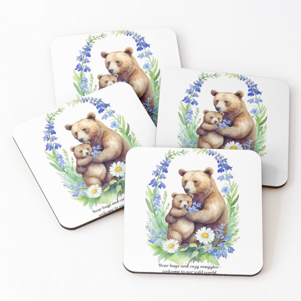 Item preview, Mama Bear and Baby Cub Watercolor Design – Mother’s Love Family Art Gift designed and sold by NoviaRobert.