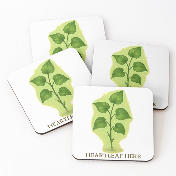 Item preview, Heartleaf Herb – Fantasy Healing Ingredient Sticker designed and sold by AlcheArtsStudio.