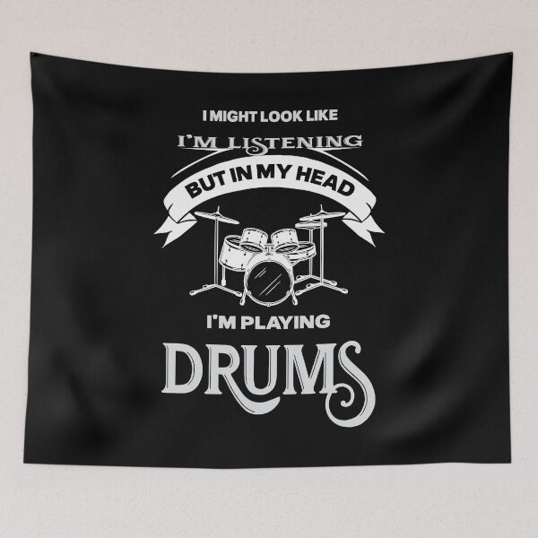 Item preview, Funny Drum Player T-Shirt – I’m Playing Drums designed and sold by LarryMBrown.