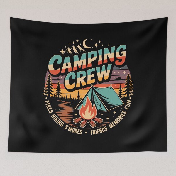 Item preview, Camping Crew Friends Family Matching Group designed and sold by KarimSoCute.