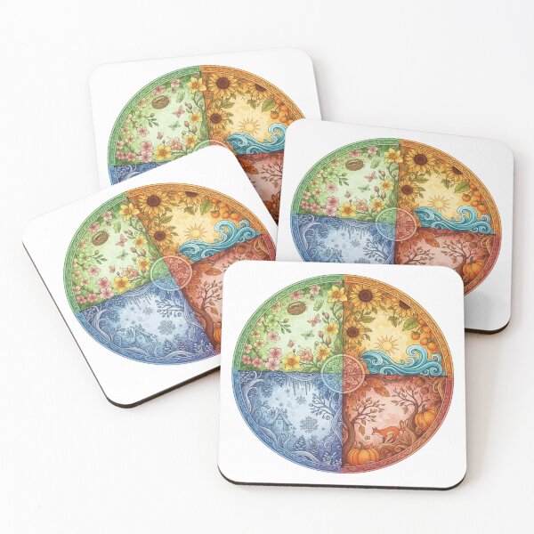Item preview, Four Seasons Nature Mandala designed and sold by GenzShoppingHub.