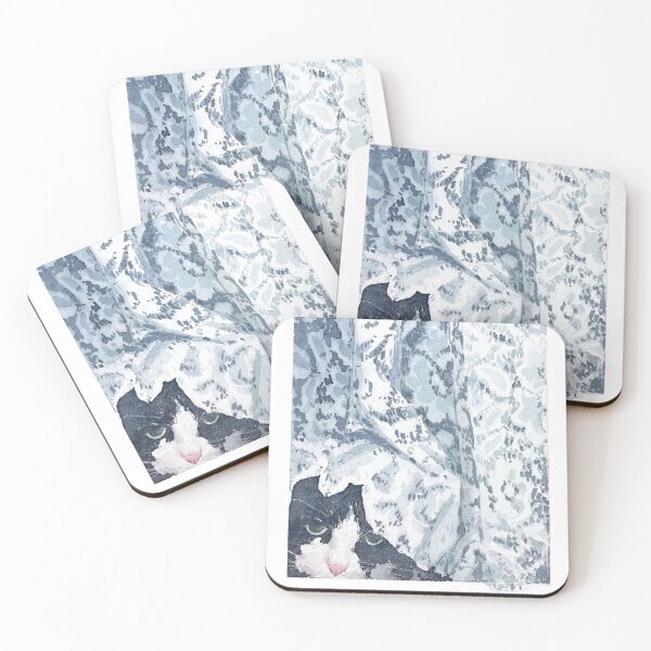 Item preview, black-and-white cat designed and sold by 聂丑Nie.