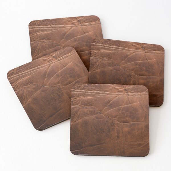 Item preview, Vintage Brown Leather Surface Texture designed and sold by SurfaceCraft Studio.
