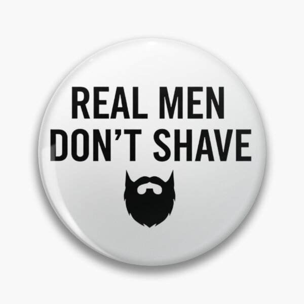 Item preview, Real Men Don't Shave Minimalist Beard Quote designed and sold by Kubala.