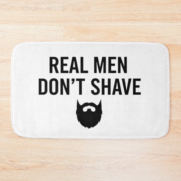 Item preview, Real Men Don't Shave Minimalist Beard Quote designed and sold by Kubala.