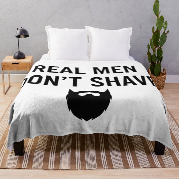 Item preview, Real Men Don't Shave Minimalist Beard Quote designed and sold by Kubala.