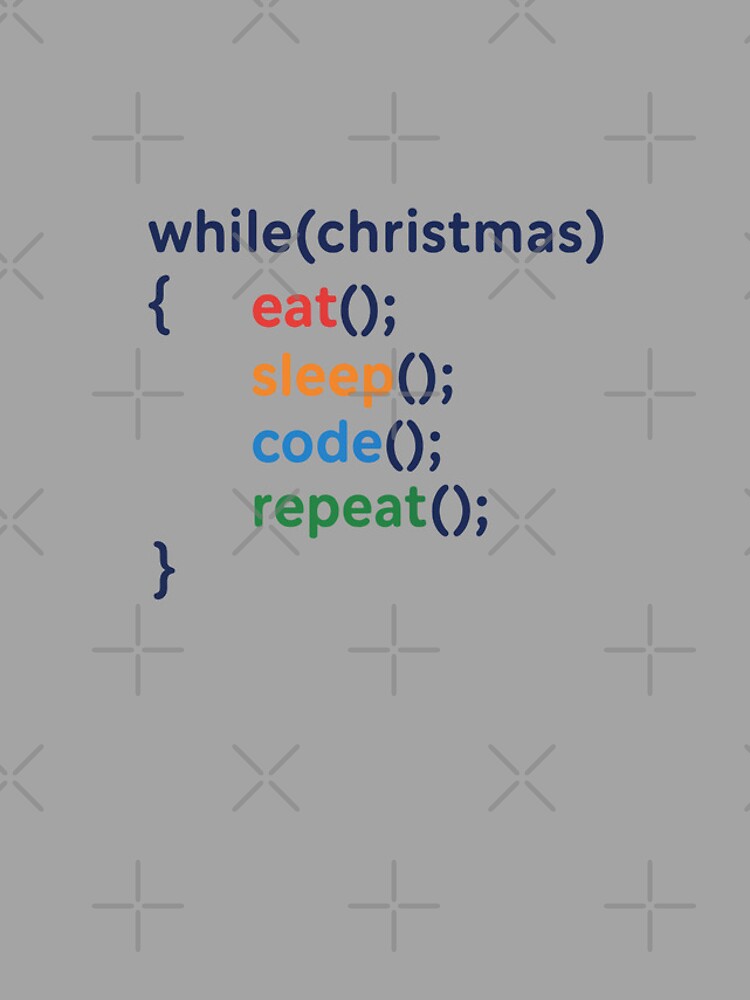 Thumbnail 4 of 4, iPhone Case, Code Loop Christmas Eat Sleep Code Repeat designed and sold by MattCzapla.