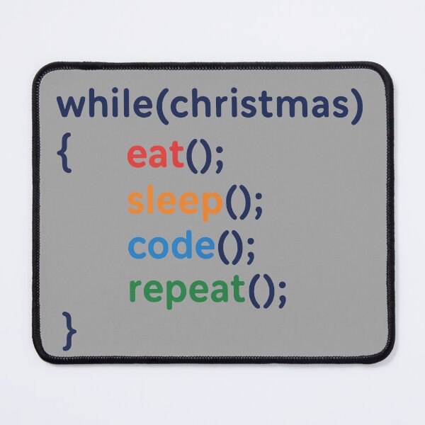 Item preview, Code Loop Christmas Eat Sleep Code Repeat designed and sold by MattC_Design.