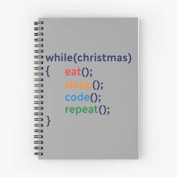 Item preview, Code Loop Christmas Eat Sleep Code Repeat designed and sold by MattC_Design.