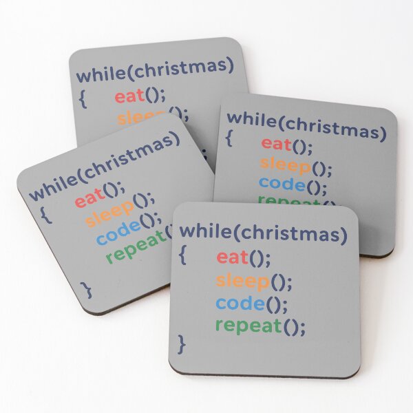 Item preview, Code Loop Christmas Eat Sleep Code Repeat designed and sold by MattC_Design.