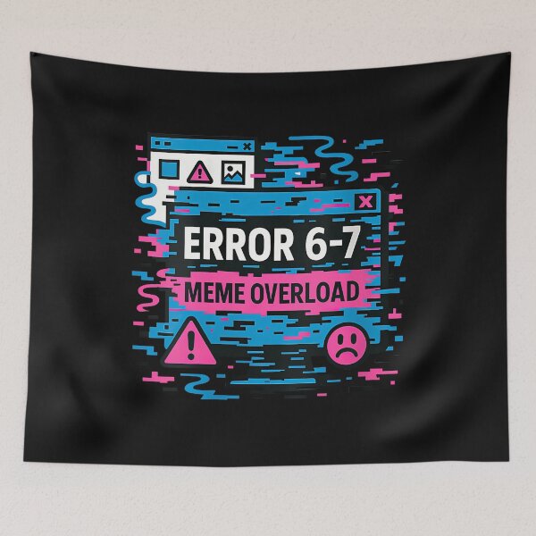Item preview, Womens Funny Error 67 Meme Overload Six Seven Art Retro Tech Style designed and sold by merlinnears.
