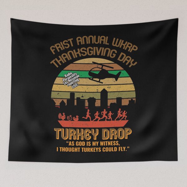 Item preview, Funny Turkey Thanksgiving Day Shirt Wkrp-Turkey-Drop Vintage   designed and sold by RuffinAileneyu.