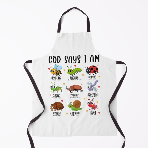 Item preview, God Says I Am Christian Kids Bug Hunter Hunting Bugs designed and sold by KarimSoCute.
