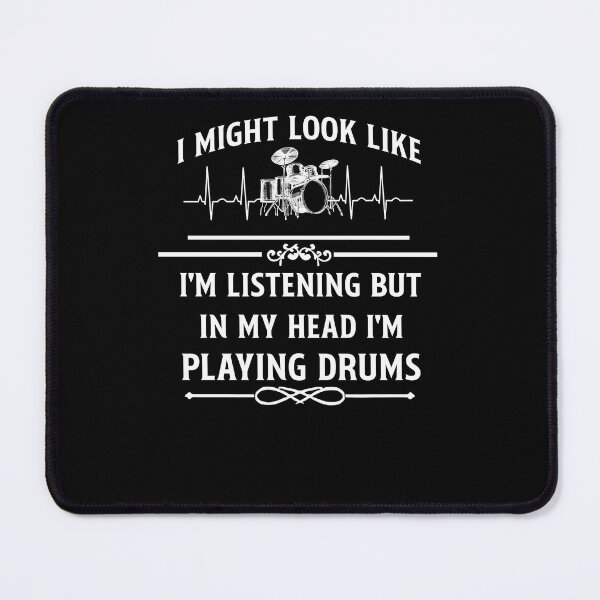 Item preview, Heartbeat Drummer T-Shirt – In My Head I'm Playing Drums designed and sold by LashondaGreen89.