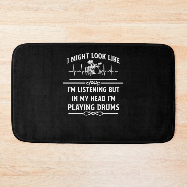 Item preview, Heartbeat Drummer T-Shirt – In My Head I'm Playing Drums designed and sold by LashondaGreen89.