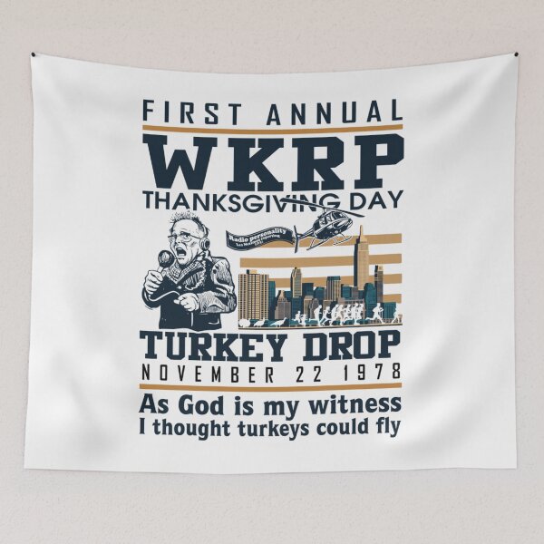 Item preview, WKRP Turkey Drop Thanksgiving Retro   designed and sold by RuffinAileneyu.