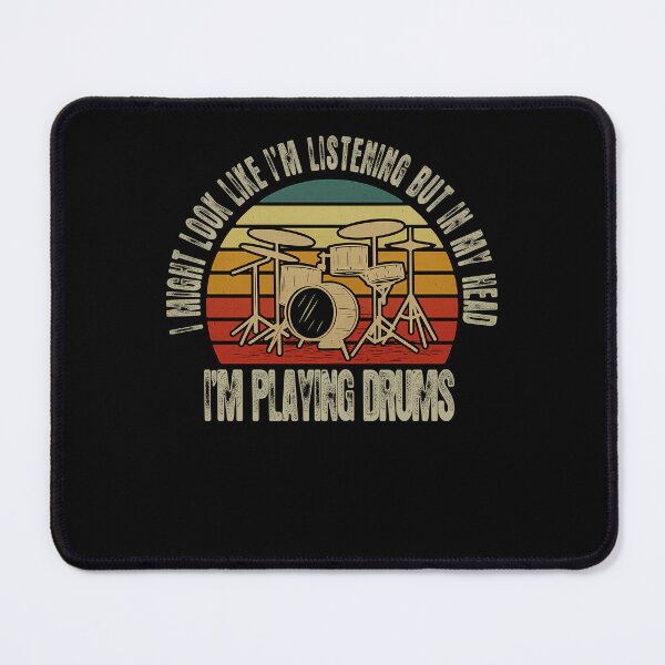 Item preview, Retro Drummer T-Shirt – I’m Playing Drums Quote designed and sold by LarryMBrown.