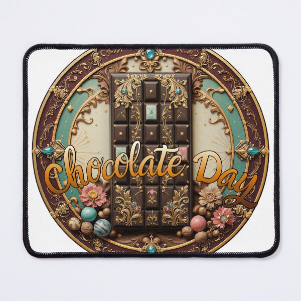 Item preview, Elegant Art Deco Chocolate Day Bar Dessert Art designed and sold by AQUILAKREO.