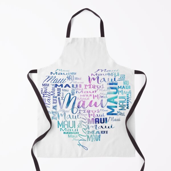 Item preview, Maui – Watercolor Word Art Heart Hawaii Typography Design designed and sold by juniaheneili.