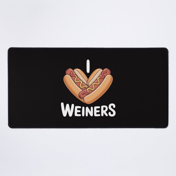 Item preview, I Love Weiners Hotdogs Frankfurter Wiener Frank Sausage Bun designed and sold by Viepenny.