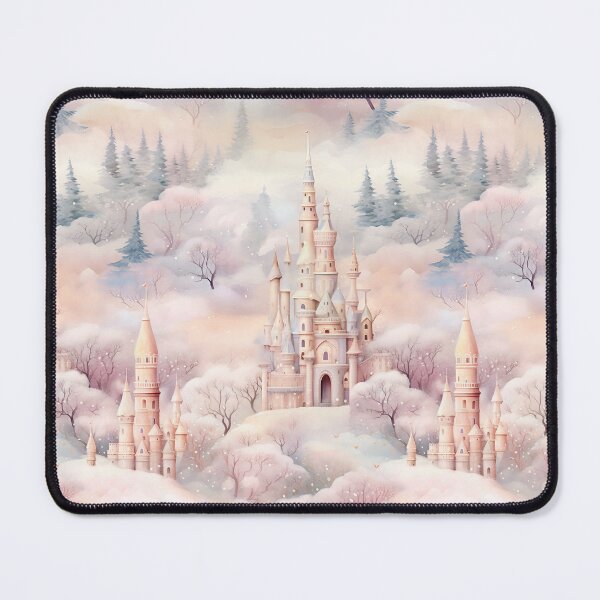 Item preview, Pastel winter magic with castles and snowy landscapes designed and sold by GabbyKI261.