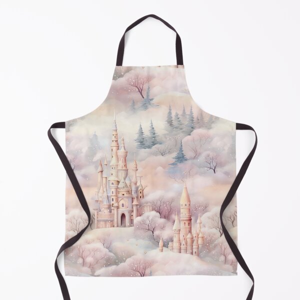 Item preview, Pastel winter magic with castles and snowy landscapes designed and sold by GabbyKI261.