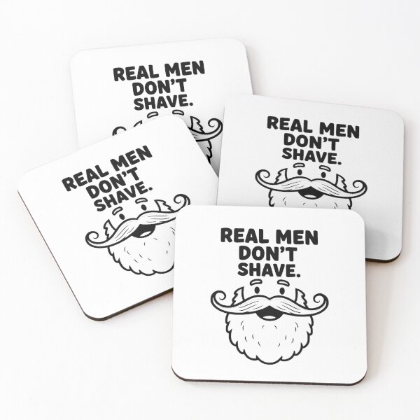 Item preview, Real Men Don’t Shave Funny Beard Design - Gift for Bearded Men & Barbershop Lovers designed and sold by Kubala.