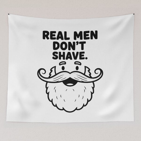 Item preview, Real Men Don’t Shave Funny Beard Design - Gift for Bearded Men & Barbershop Lovers designed and sold by Kubala.
