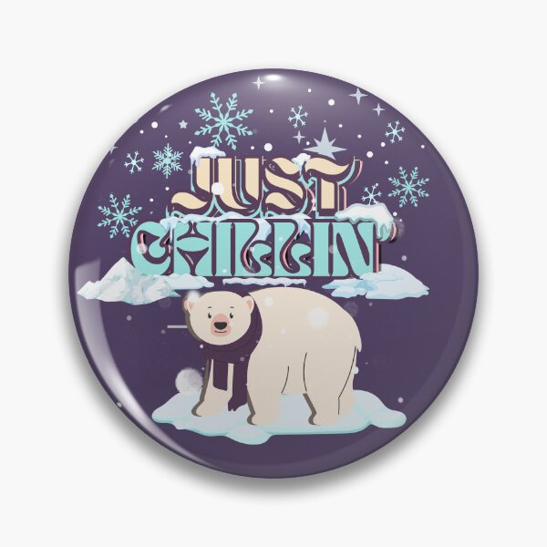 Item preview, Just Chillin’ – Cute Polar Bear & Snowflake Winter Design designed and sold by Pink Space Studio.