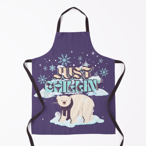 Item preview, Just Chillin’ – Cute Polar Bear & Snowflake Winter Design designed and sold by Pink Space Studio.