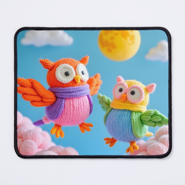 Item preview, Cuddly Night Flyers – Colorful Owl Companions” designed and sold by   GG Creations .