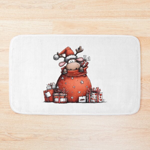 Item preview, Peekaboo Reindeer in Santa Sack of Red Parcels designed and sold by QuietBloom80.