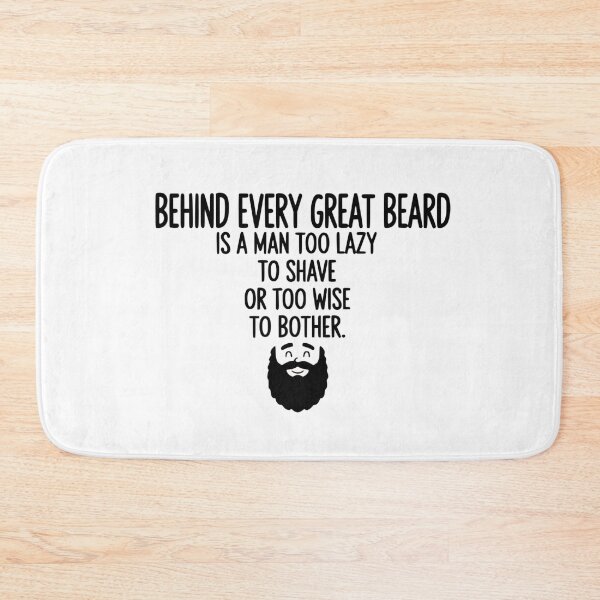 Item preview, Behind Every Great Beard Funny Quote - Lazy or Wise Bearded Man Design - Gift for Beard Lovers & Barbers designed and sold by Kubala.