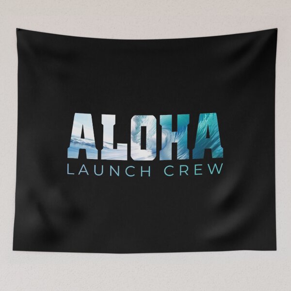 Item preview, Aloha – Ocean Wave Typography Hawaii Surf Design designed and sold by juniaheneili.