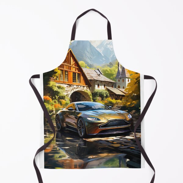 Item preview, Sports Coupe Reflected In Picturesque Mountain Village Setting designed and sold by RevUpDesign.