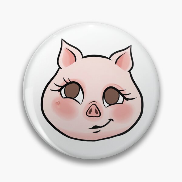 Item preview, Cute Kawaii Pig Illustration Art designed and sold by NaevaArt.