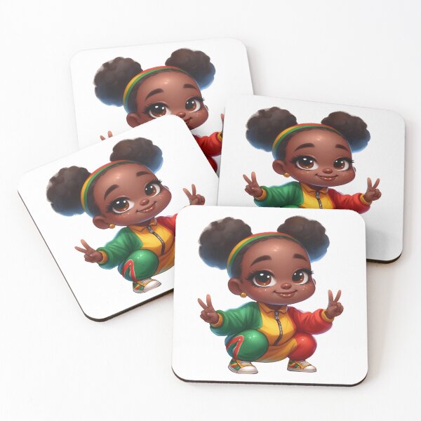 Item preview, Reggae Puff Girl – Rasta Colors Peace Sign designed and sold by Lulunza.