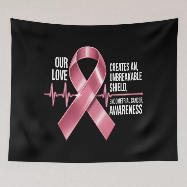 Item preview, Endometrial Cancer Awareness Peach Ribbon  designed and sold by Moon-Ape.