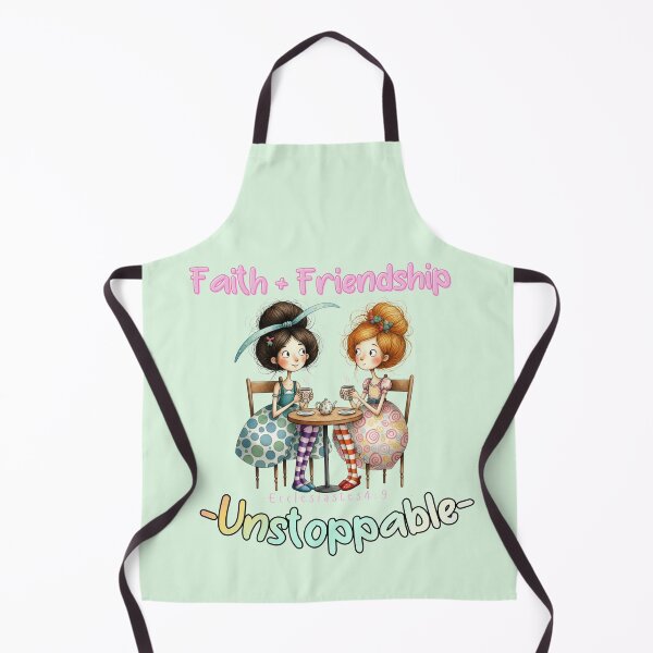 Item preview, Faith + Friendship = Unstoppable Christian Quote | Ecclesiastes 4:9 | Cute Whimsical Friendship Art designed and sold by AmenAlways.