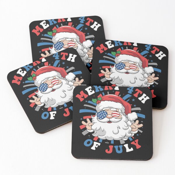 Item preview, Merry 4th Of July Santa Claus Funny Christmas In July designed and sold by Eskomeranola.